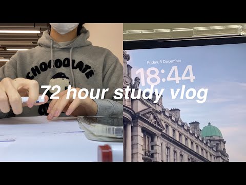 72 hour study vlog | 72 hours of study to prepare for exam week | productive days before exam