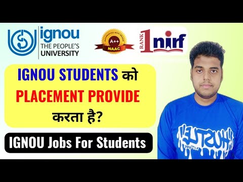 IGNOU Placement Information | IGNOU Jobs For Students | JOB For Ignou All Students | Vidya Updates