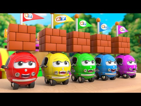 Five Colors Toy Cars With Games Version - Cartoon cars for kids