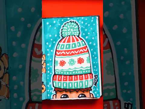 Sketchbook challenge - design a winter hat! ☃️ #howtodraw #artforkidshub