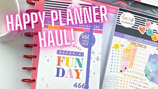 Happy Planner HAUL Lettering Planner Setup & Sticker Flip Throughs!