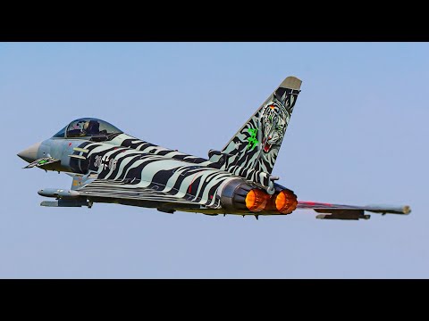 BREATHTAKING LUFTWAFFE TYPHOON DAZZLES CROWDS AT RIAT 2024 -4K