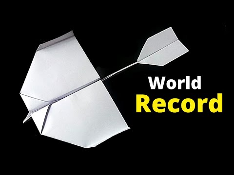 How To Make A World Record Paper Airplane || best paper airplane in the world