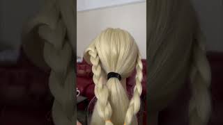 How To Do An Easy Side Braid Ponytail #strugglingyoutuber #freetutorial