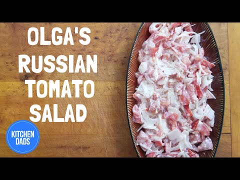 How to Make Russian Tomato Salad Recipe | Kitchen Dads Cooking