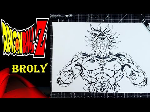 How to Draw Broly The Legendary Super Saiyan DBZ