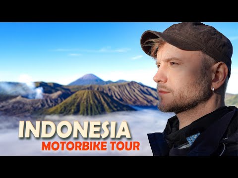 On Top of Volcano in INDONESIA!! / Epic Motorbike Tour in East Java / Mount Bromo 2023