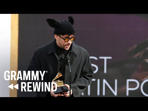 Bad Bunny Wins Best Latin Pop Or Urban Album For 'YHLQMDLG' In 2021 | GRAMMY Rewind