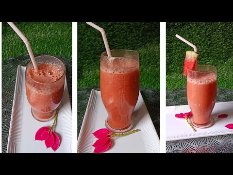 watermelon lassi- Refreshing Tarbooj ki lassi-2 mnt Summer cooler watermelon recipe #Ramadanrecipe21