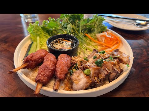 Gao Viet Kitchen in San Mateo - Banh Hoi Nem Nuong Crispy Pork Belly, Big Beef Rib & Bone Marrow Egg