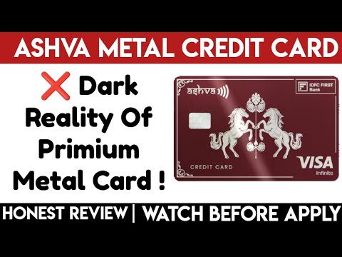 Idfc first Bank Premium Metal Credit card Launched | Ashva Metal Credit card |