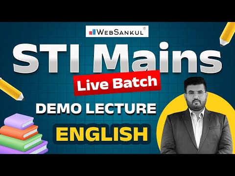 STI Mains Live Batch | English | Free Demo Lecture | GPSC STI | STI Exam 2025 | WebSankul