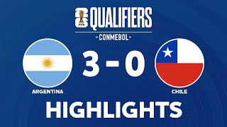 HIGHLIGHTS : Argentina 3-0 Chile | CONMEBOL World Cup Qualifiers | 06.09.24