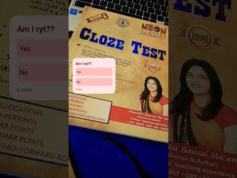 Cloze test book CPO mains #ssc #clozetests #bestbooks #cpo #manishabansalmam #steno #ssccgl