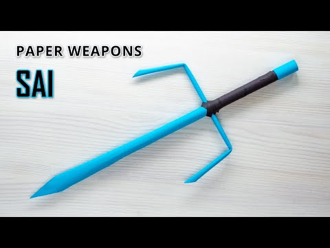 How to make a SAI out of paper - Formidable paper Ninja Weapon