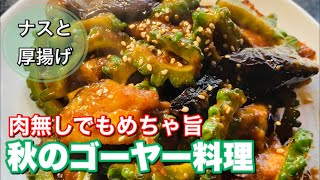 ゴーヤーとナス、厚揚げの味噌炒め【簡単レシピ】プロが教えるご飯が進む至高の逸品