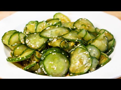 It's so simple and delicious that I make it 3 times a week! A simple cucumber recipe