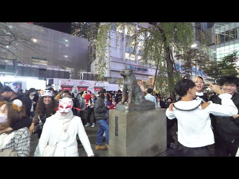 【4K】2022🎃Tokyo Japan, Shibuya the night Halloween 022.10.31  4K 60FPS