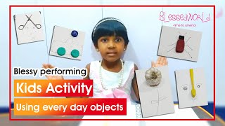 Kids activity by Blessy | Victor Nunes art from everyday objects | Activity for kids | Blessed World