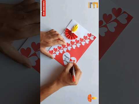 Happy diwali card making / Handmade diwali card idea #shorts #shortvideo