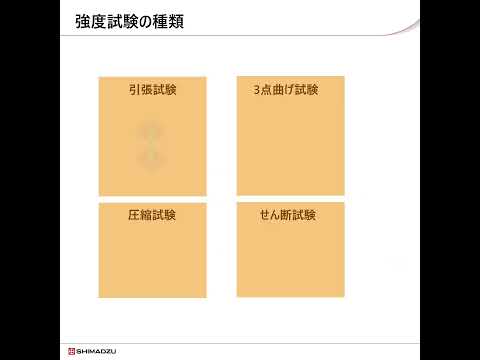 精密万能試験機（オートグラフ）入門講座①：強度試験の概要のご紹介