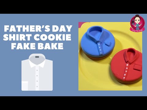 Let’s Fake Bake cute & easy shirt cookies for Father’s Day! #fakebake #fathersday #peepthisyall