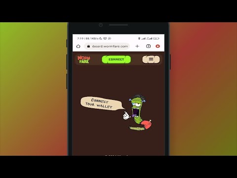 How to connect a wallet on wormfare to withdraw