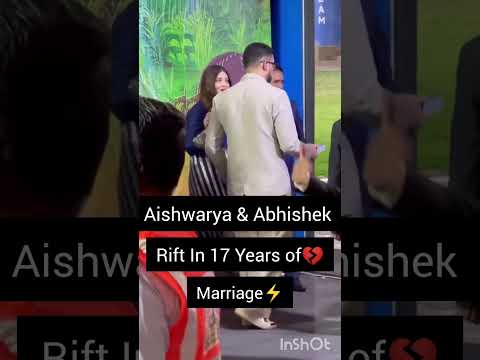 Aishwarya Rai & Abhishek Rift in 17 Years of Marriage #celebrity #couple #rifts #short