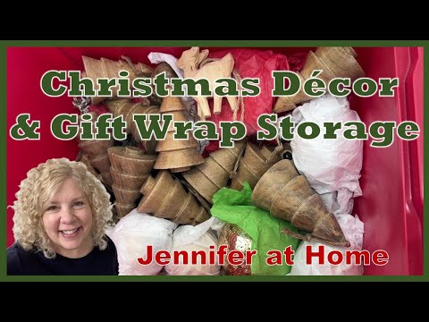 CHRISTMAS DECOR & GIFT WRAP STORAGE / ORGANIZATION #chrismasdecorstorage #giftwrapstorage #storage