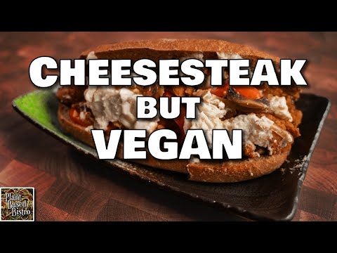 Philly Cheesesteak -BUT VEGAN!  Buns, Cheese and "Meat"