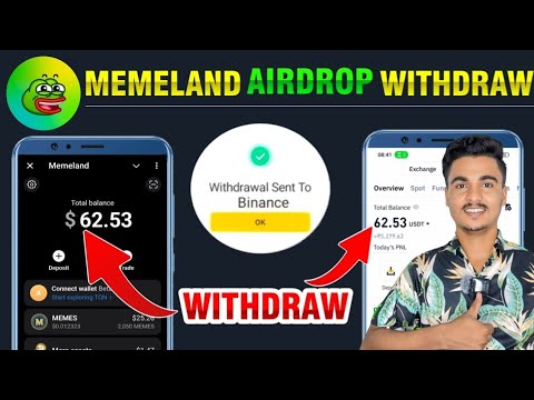 Memeland airdrop withdrawal In Bank ? | Memeland airdrop Withdraw | Memeland airdrop Claim