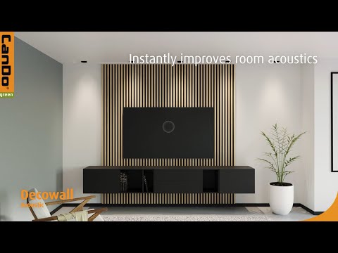 CanDo green Decowall Acoustic - quickly and easily create a warm atmosphere in your home!