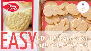 Roll Out Cookie Dough using Betty Crocker Sugar Cookie Mix