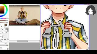 Woozi Seventeen Pixel [ SPEEDPAINT ]  - Miiry RITO