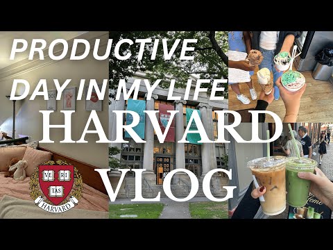 HELAINE at HARVARD ep 1 ✨ productive day, college life, study motivation, yummy eats, gym & classes