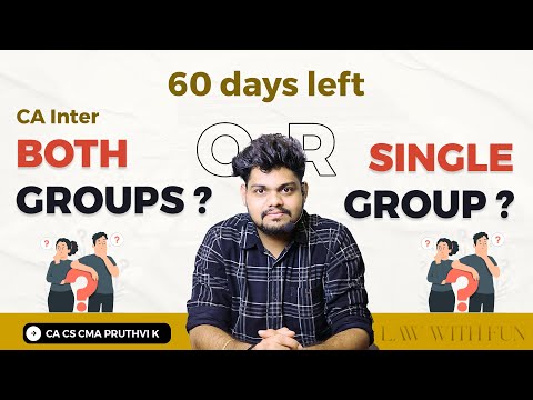 🚀 60 Days to CA Inter Success || 📚 Ace Both Groups or Single Group  ||BY  CA CS CMA  PRUTHVI SIR