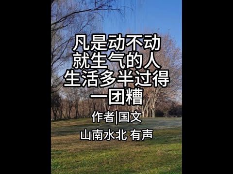 第753集凡是动不动就生气的人，生活多半过得一团糟糕 #情感共鸣 #人生感悟 #智慧人生 #人生哲理 #生活感悟