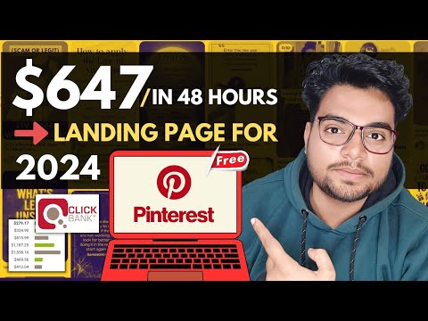 Pinterest Landing Page Full Tutorial - Affiliate Marketing 2024 | ClickBank | In Hindi