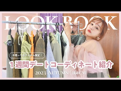 【お高め】１週間デートコーデLOOK BOOK♡【2023aw/161cm】