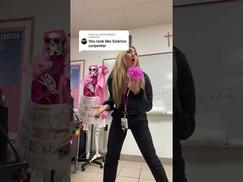 Putting on a show for the water bottles in my class #firstyearteacher  #sabrinacarpenter