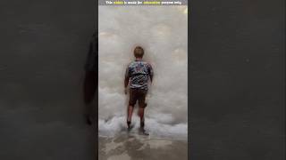 Where did this foam come from 😱 #shortfeed #ytshorts #facts #viralvideo #shortvideo