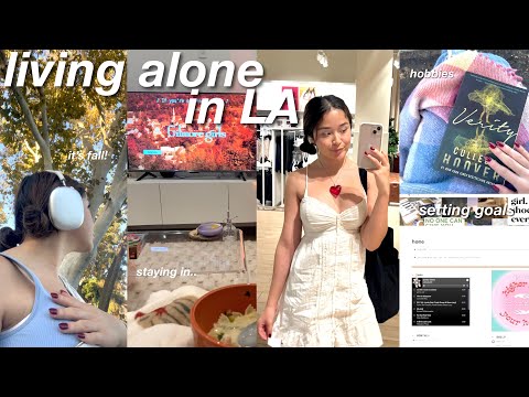 LIVING ALONE IN LA! its fall, productive days, reset routine, + getting my life together 🤍