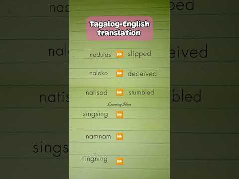 ANO SA ENGLISH ANG NADULAS?#learnenglish #anosaenglish #tagalogenglishtranslation #vocabulary