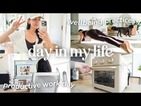 🧘🏻‍♀️ Day in My Life | Peaceful Morning, Wellbeing Practices, Therapy, & Productive Work Day