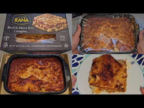 Costco Sale Item Review Giovanni Rana Beef & Short Rib Lasagna Taste Test