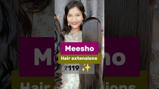 Hair extensions from meesho #meesho #meeshohairextensions #meeshofinds #meeshoshopping #meeshoapp