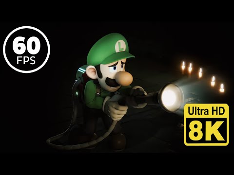 Luigi Dies in Super Smash Bros. Ultimate 8k 60 FPS (Remastered with Neural Network AI)