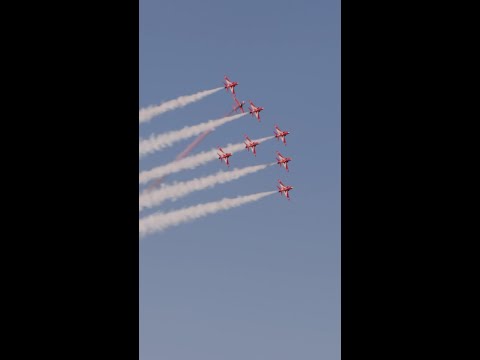 6/14/2021: A flyover of the G7 by the Red Arrows — an incredible sight.