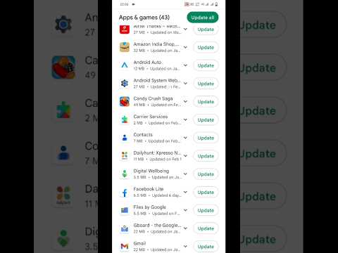 How to update apps on android #viral #shorts #android