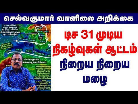 டிச 31 முடிய நிகழ்வுகள்ஆட்டம்.  நிறைய நிறைய மழை #tamil_weather_news